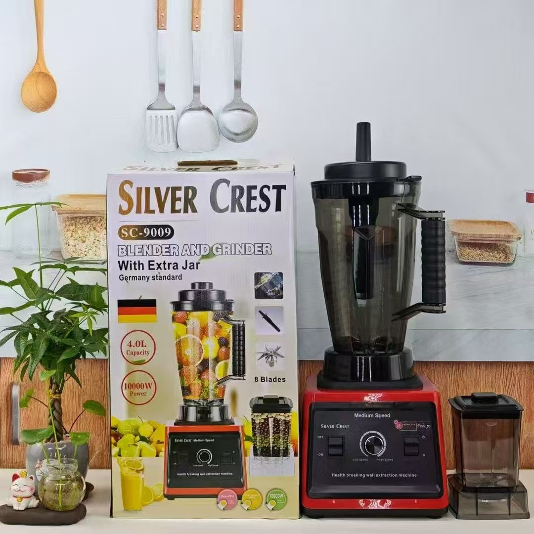 Cross-Border 4L Large Capacity Silvercrest 10000W Dual-Cup Blender Soy Milk Grinder Juicer Mixer