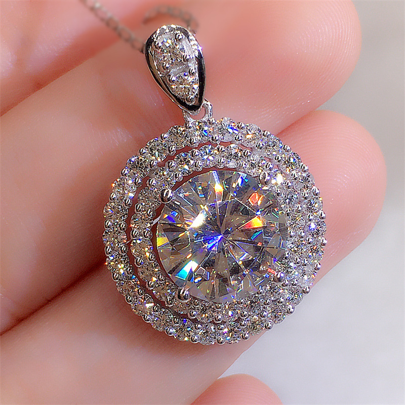 Zhenrong Amazon best-selling necklace European and American style simple diamond plated platinum necklace women's jewelry wholesale factory supply