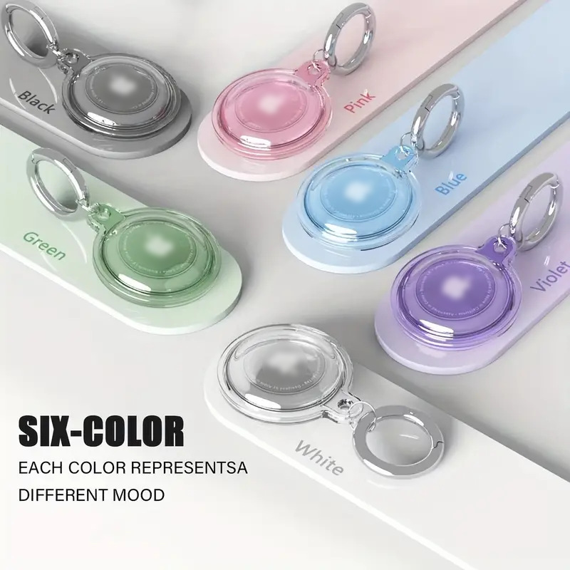 Transparent Apple Tracker Protective Case Airtag1/2 All-Inclusive Waterproof Protective Case Positioning Anti-Lost Device Keychain