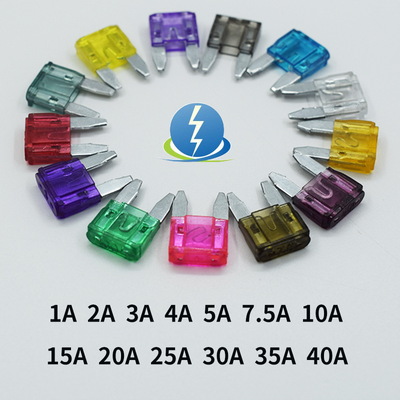 Car fuse car MINI small size fuse insert car small size tip fuse 1A-40A zinc plate
