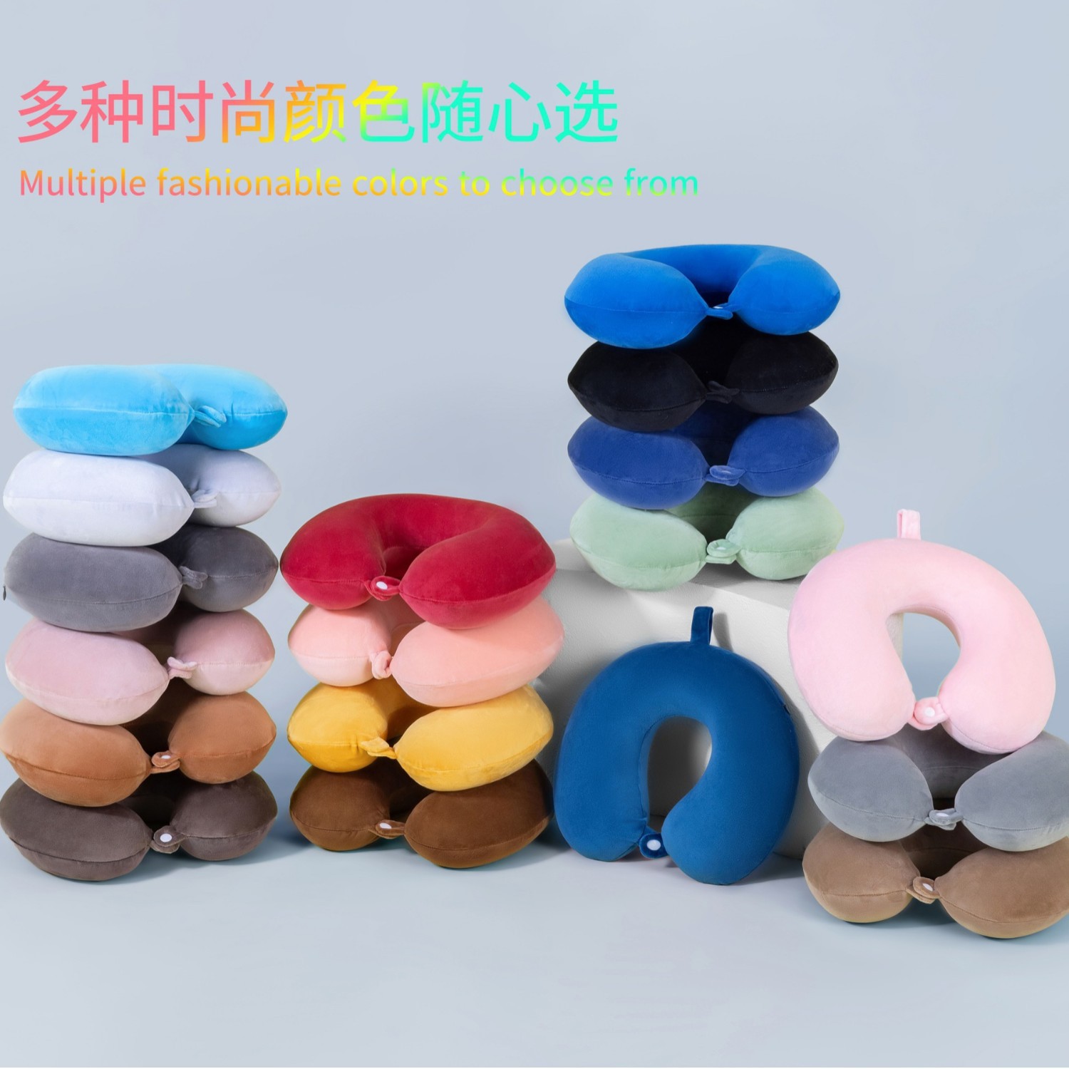 U-Shaped Pillow Memory Foam Neck Pillow Wholesale Portable Home Travel Cervical Pillow Office Nap Pillow Neck Protection U-Shaped Pillow